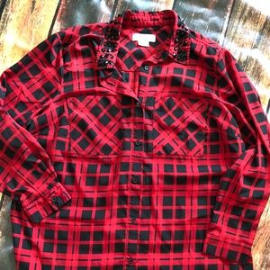 Jeweled Michael Kors blouse 1X